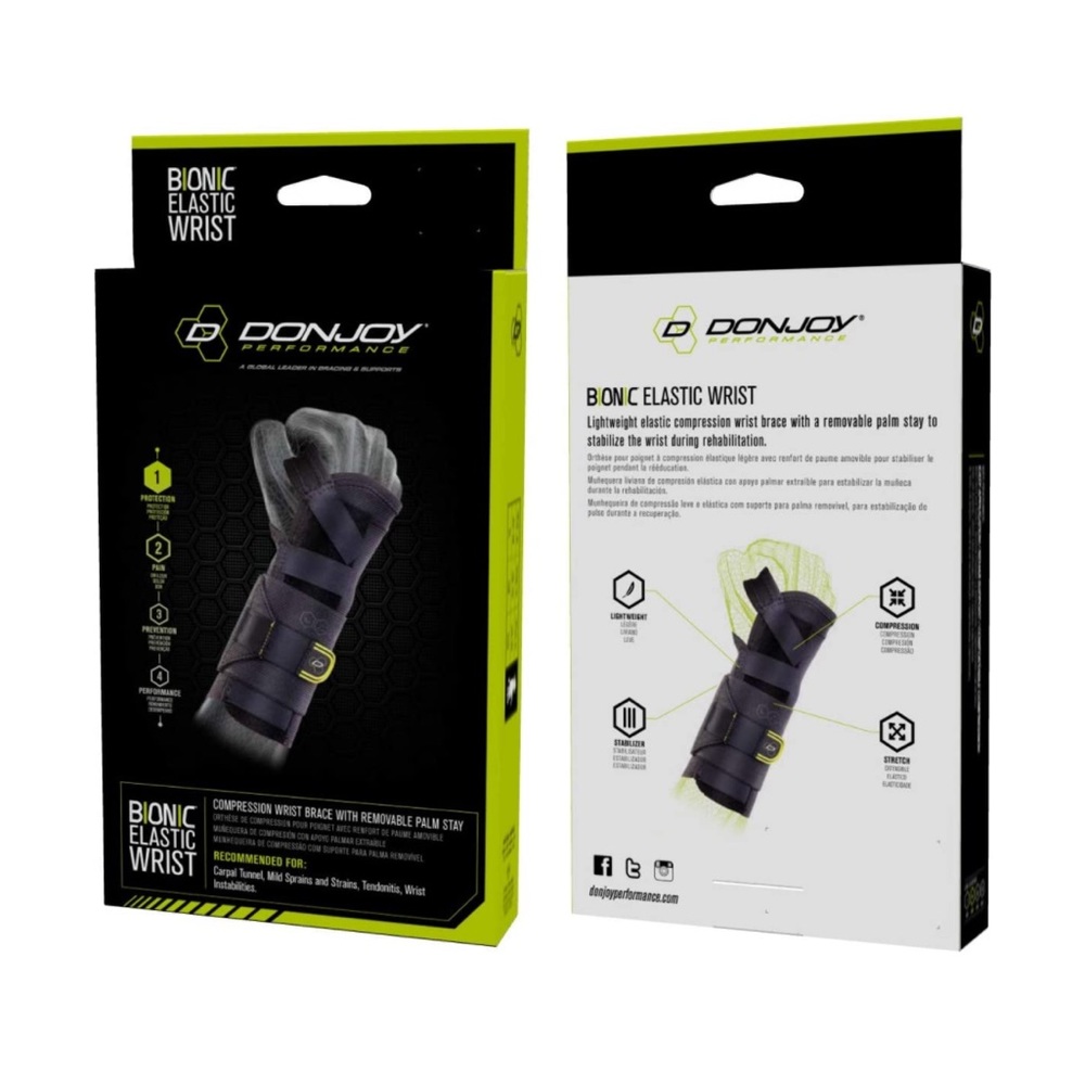 DonJoy Performance Bionic Elastic Wrist Brace - Left - X-Small/Small